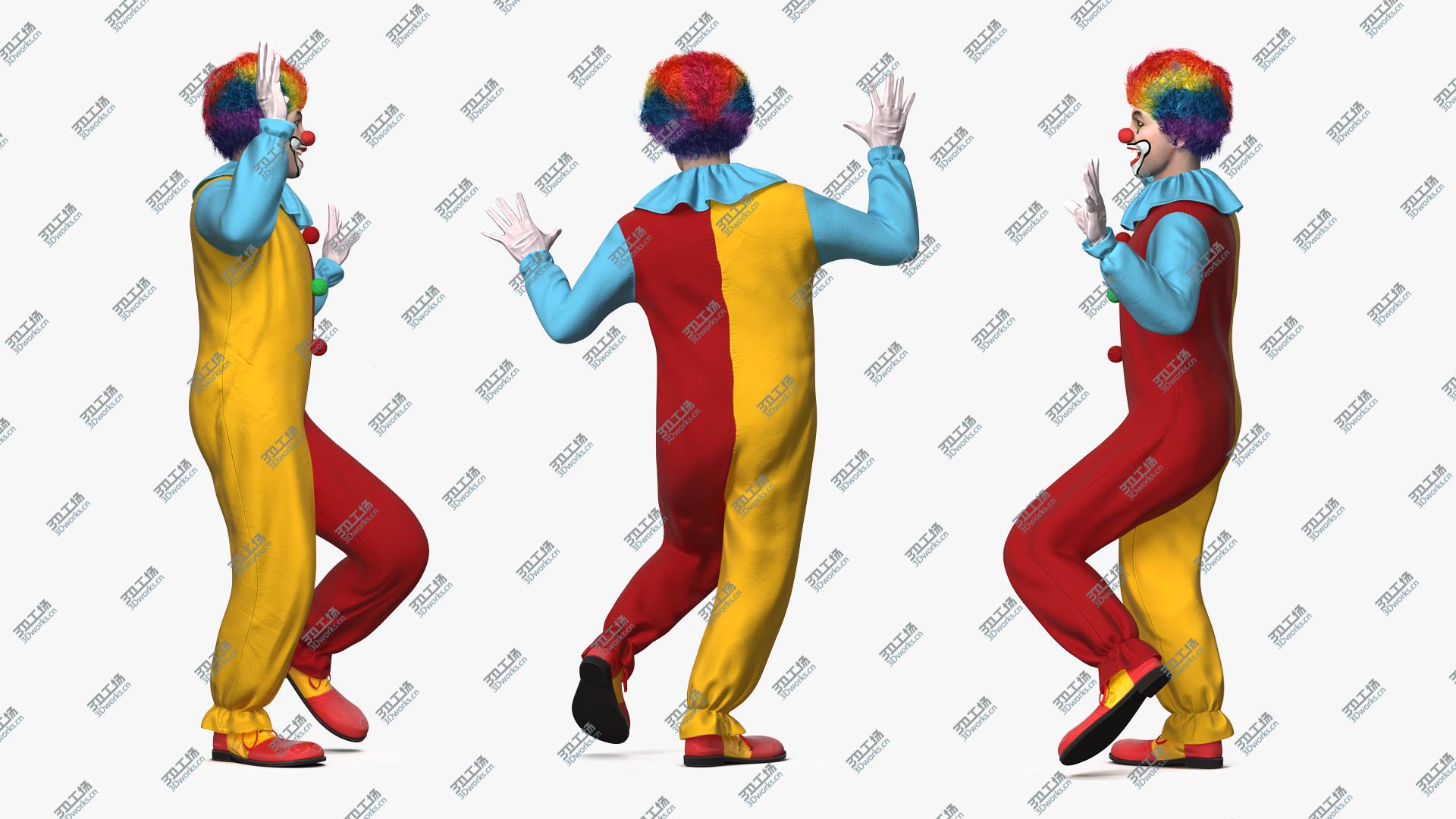 images/goods_img/20210319/3D Circus Clown Costume Dancing Pose Fur model/2.jpg